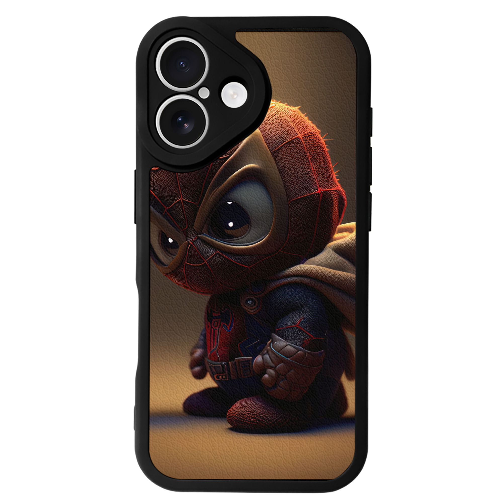 （画像用） Spider Man スパイダーマン 【iPhone 16シリーズ対応】シリコンスマホケース（レザー調） 材質：シリコン
